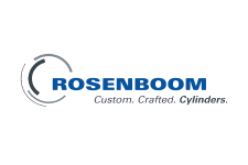 Rosenboom logo with tagline “Custom. Crafted. Cylinders.”