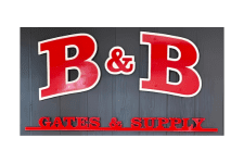 Logo for B&B Gates and Supply